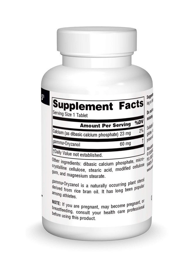 Source Naturals Gamma Oryzanol, Athletic Series Dietary Supplement Suitable for Vegetarians, 60 MG - 200 Tablets - Image 3