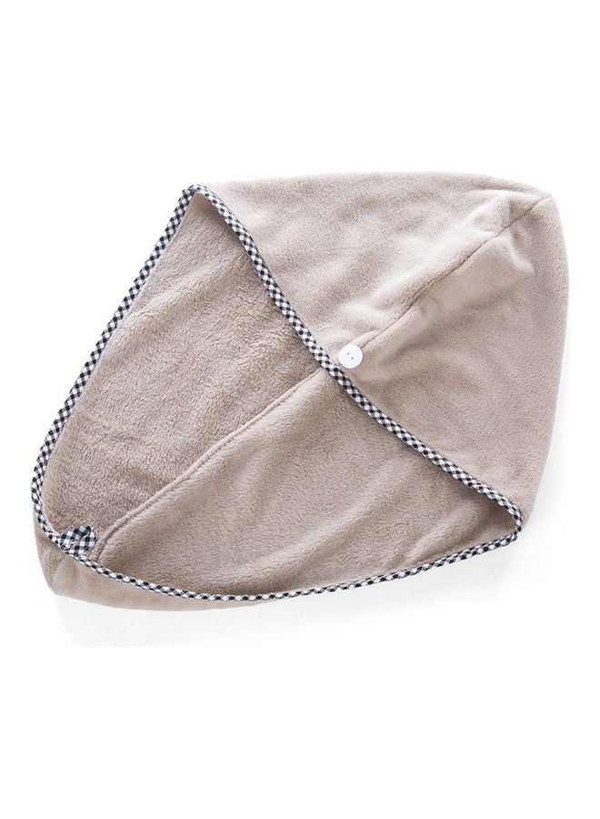 NIBEMINENT 1-Piece Hair Towel Wrap For Drying Khaki