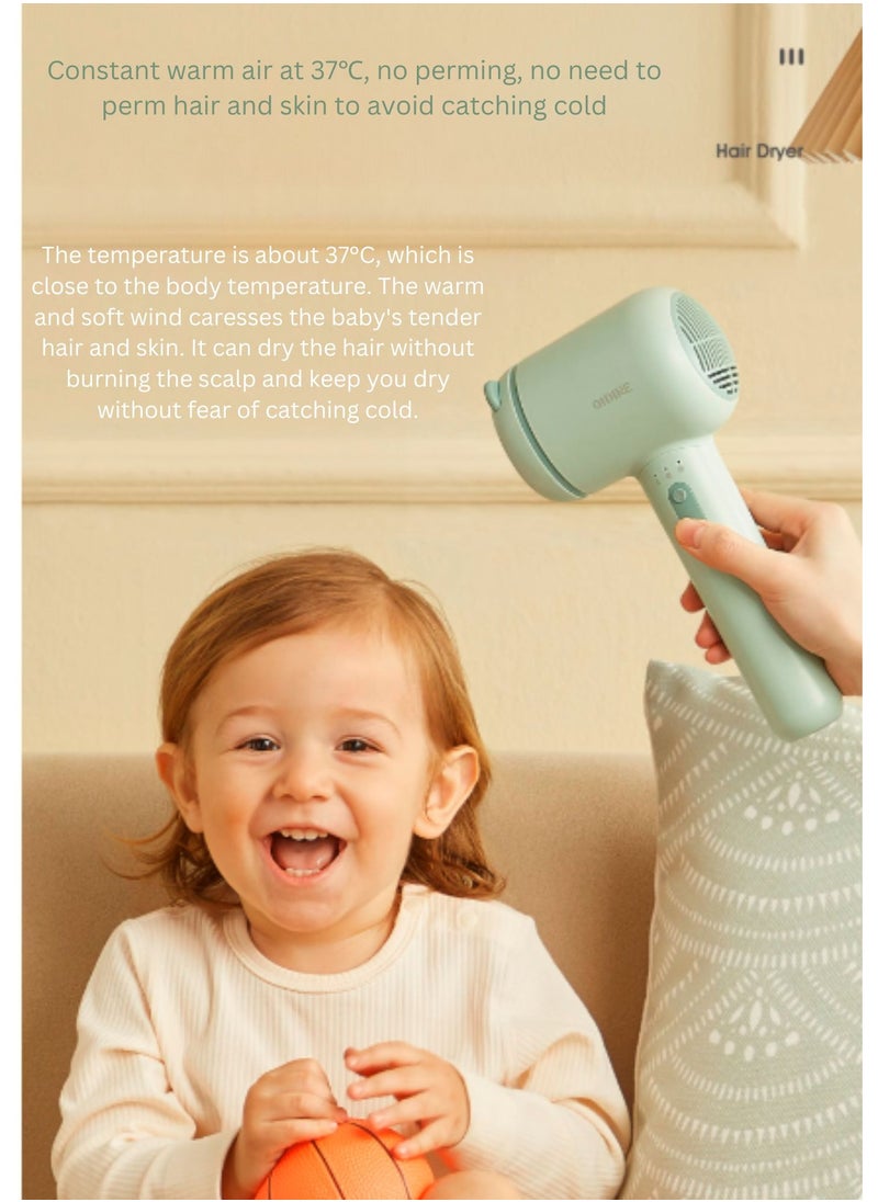 OIDIRE - Portable Cordless Hair Dryer – Intelligent Constant Temperature Care For Baby, Toddlers, Kids - Image 1