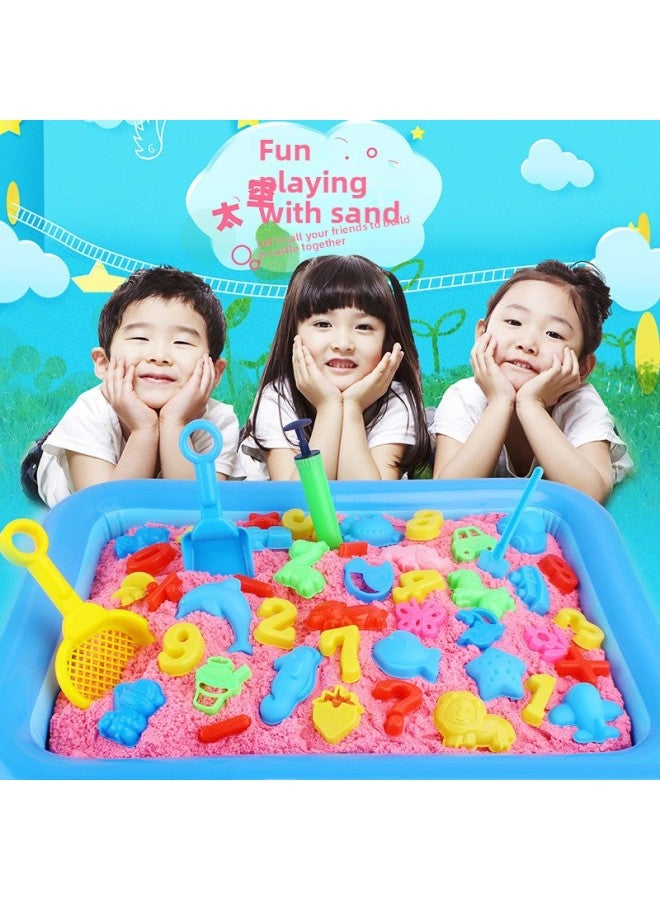 Children's Space Toy Sand Suit Boys And Girls Magic Mud Power Clay Plasticine Color Mud-Specifications:E Luxury Set Of 72 Pieces-sand Color Sand - Image 3