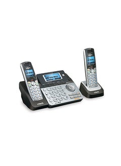 VTech DS6151-2 2 Handset 2-Line Cordless Phone System for Home or Small Business with Digital Answering System & Mailbox on each line, Silver