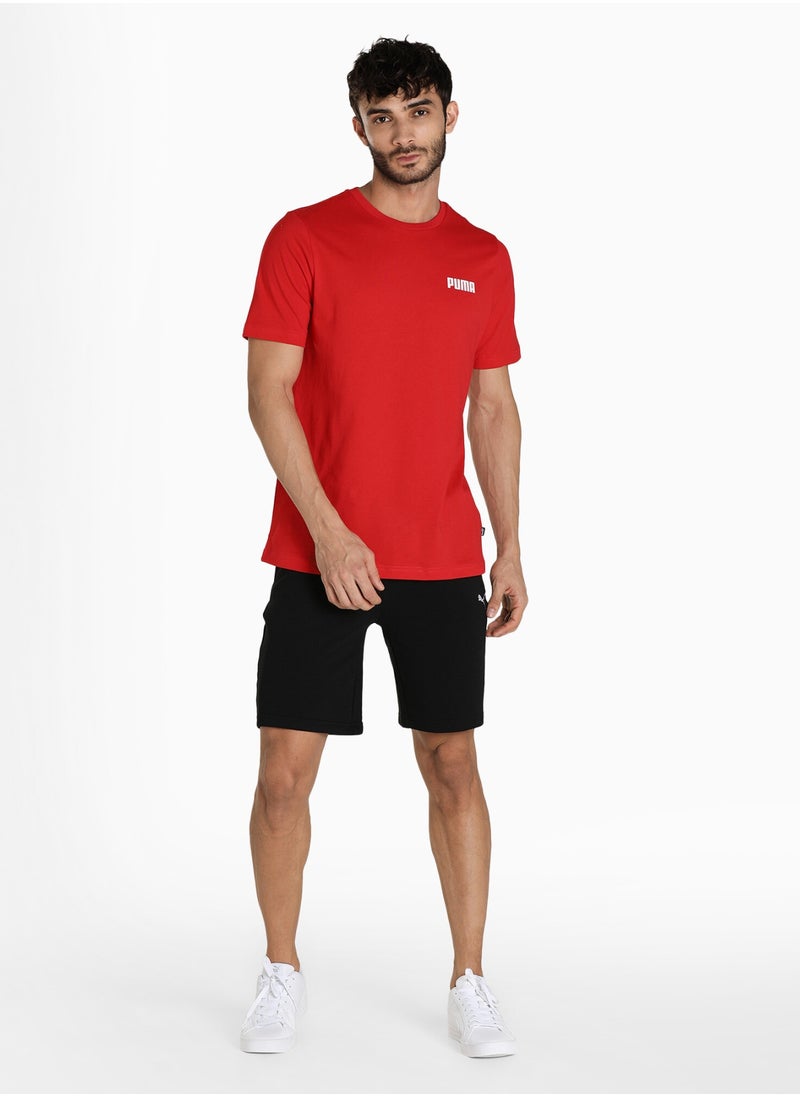 PUMA Essentials Mens Red Small Logo T-shirt  - Image 3