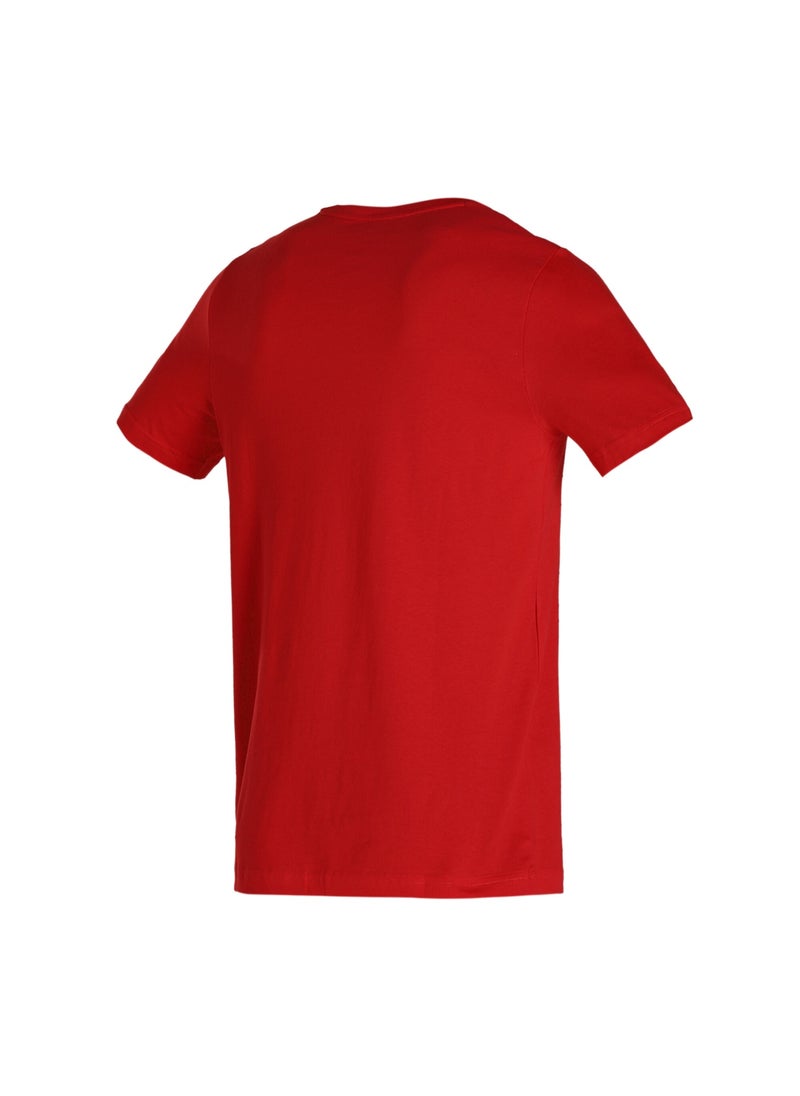 PUMA Essentials Mens Red Small Logo T-shirt  - Image 5