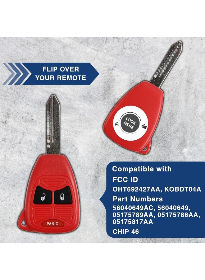 KeylessOption Keyless Entry Remote Control Car Key Fob Replacement for OHT692427AA KOBDT04A - Image 4