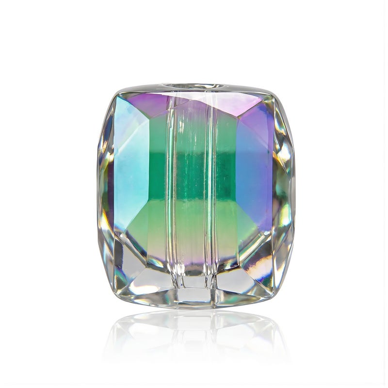 No Defect 4mm Crystal Cube Beads Smooth Threading No Fade No Fog Jewelry Making Supply - Image 1