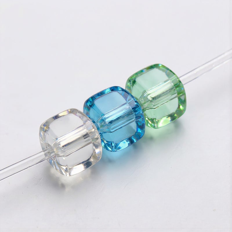 No Defect 4mm Crystal Cube Beads Smooth Threading No Fade No Fog Jewelry Making Supply - Image 5