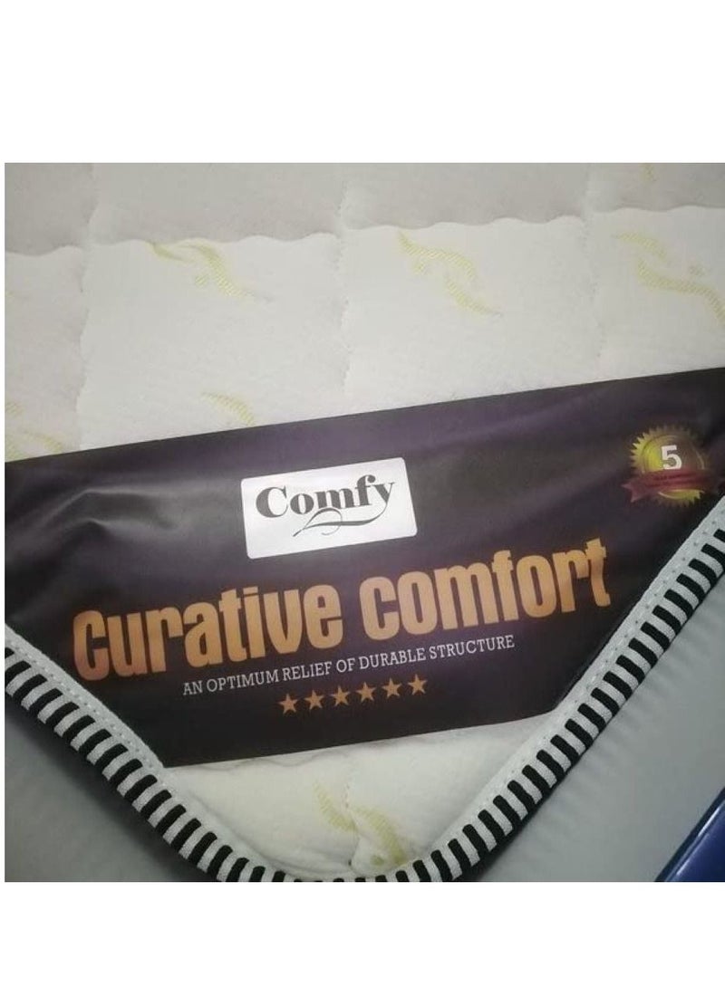 جالاكسي ديزاين مرتبة مريحة علاجية من Galaxy Design لون أبيض فاتح مقاس كينغ (الطول × العرض × الارتفاع) موديل 190 × 180 × 21 سم - GDF-180190CC - ضمان لمدة عامين - Image 3