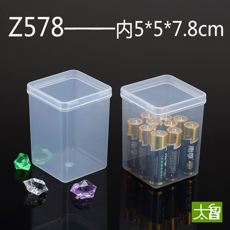 Square Transparent Plastic Box Plastic Box Chip Box Product Packaging Box Small Box Pp - Image 3