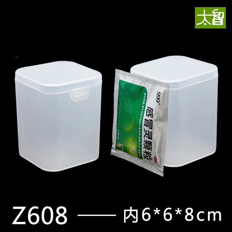 Square Transparent Plastic Box Plastic Box Chip Box Product Packaging Box Small Box Pp - Image 4