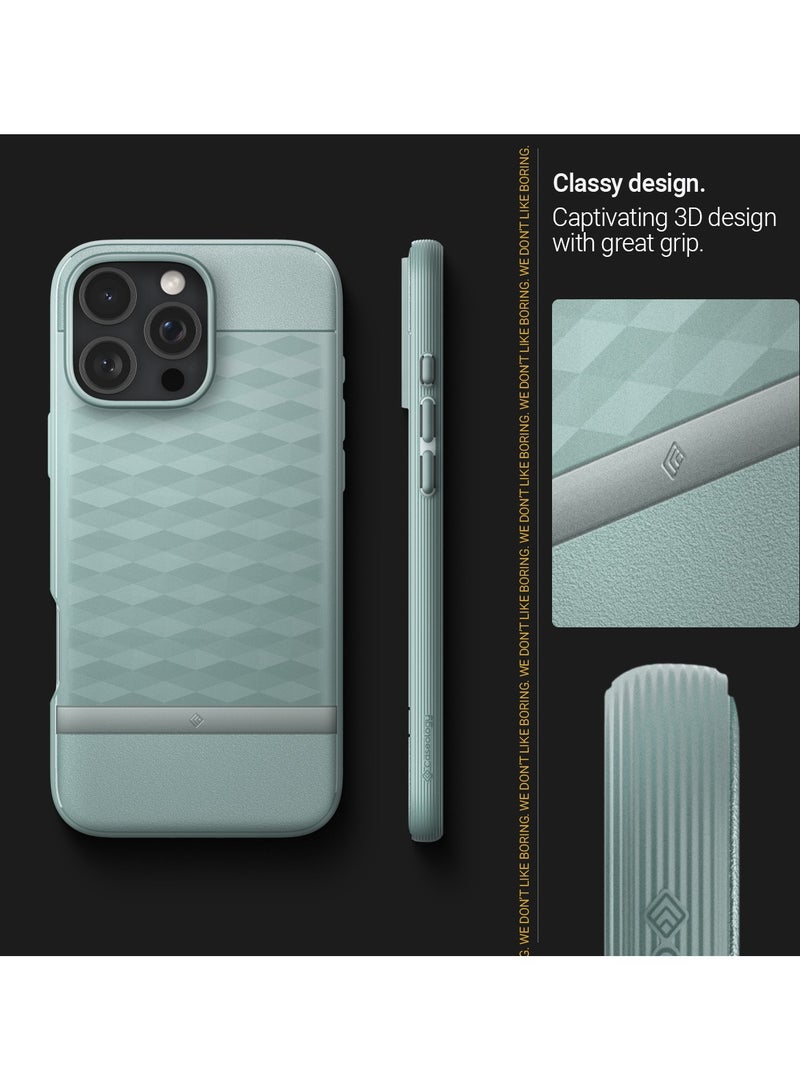 Caseology Parallax Mag for iPhone 16 PRO MagSafe Case Cover Mil Grade - Sage Green - Image 3
