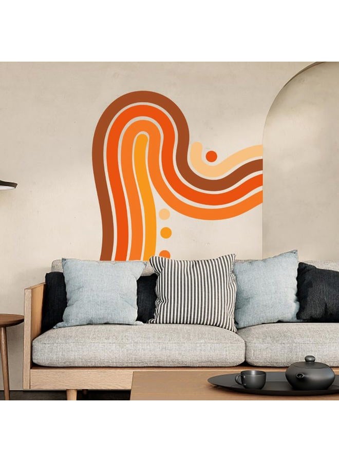 SUPERDANT Boho Style Wall Decor Arch Wall Sticker Abstract Rainbow Peel and Stick Wall Decals DIY Art PVC Wall Decal Decorations to Stick On The Wall for Living Room Bedroom - Image 1