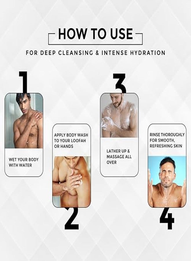 برافادو غسول الجسم برافادو للرجال من الرأس إلى القدمين 200 مل (عبوة من 6 قطع) | شامبو + غسول للوجه + غسول للجسم 3 في 1 | غسول متعدد الاستخدامات للتنظيف العميق | تركيبة منعشة ومضادة للزيوت - Image 5