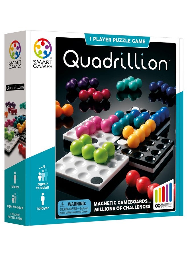 SmartGames Quadrillion Multi-Grid Magnetic Puzzle Game with Millions of Challenges for Ages 7 - Adult - Image 3