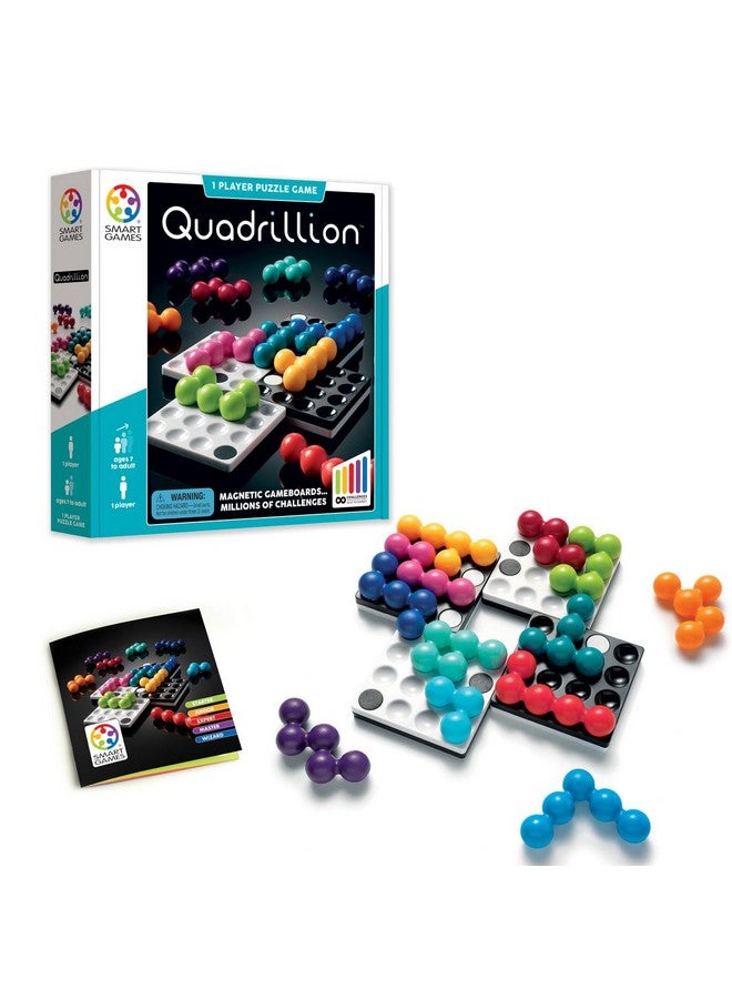 SmartGames Quadrillion Multi-Grid Magnetic Puzzle Game with Millions of Challenges for Ages 7 - Adult - Image 1