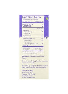 NuNaturals NuNaturals, White Stevia Powder, 100 Packets, 3.5 oz (100 g)  - Image 2