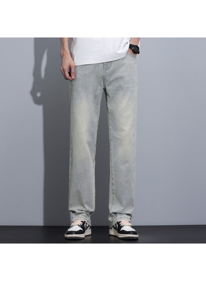 EPTISON High Street Fashion Wide Leg Pants - Loose Comfortable Versatile Casual Trousers For Men, Summer Youth Straight Leg Denim Jeans For Men - Image 3