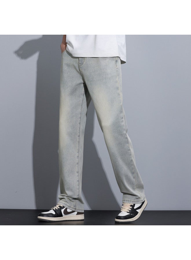 EPTISON High Street Fashion Wide Leg Pants - Loose Comfortable Versatile Casual Trousers For Men, Summer Youth Straight Leg Denim Jeans For Men - Image 4