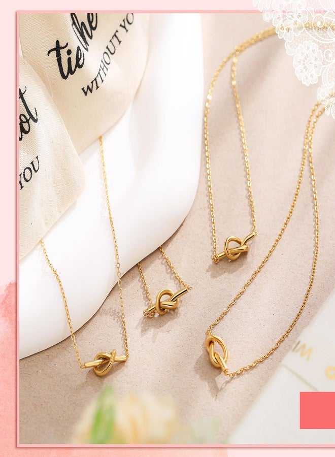 تونديامو مجموعة تونديمو من 6 قلادات صداقة للنساء، قلادة عقدة الحب مع حقائب قماشية برباط، هدايا مجوهرات للصداقة، هدايا عيد الحب، هدايا عيد ميلاد، هدايا عيد الحب لأفضل صديقة، هدايا عيد الحب - Image 4