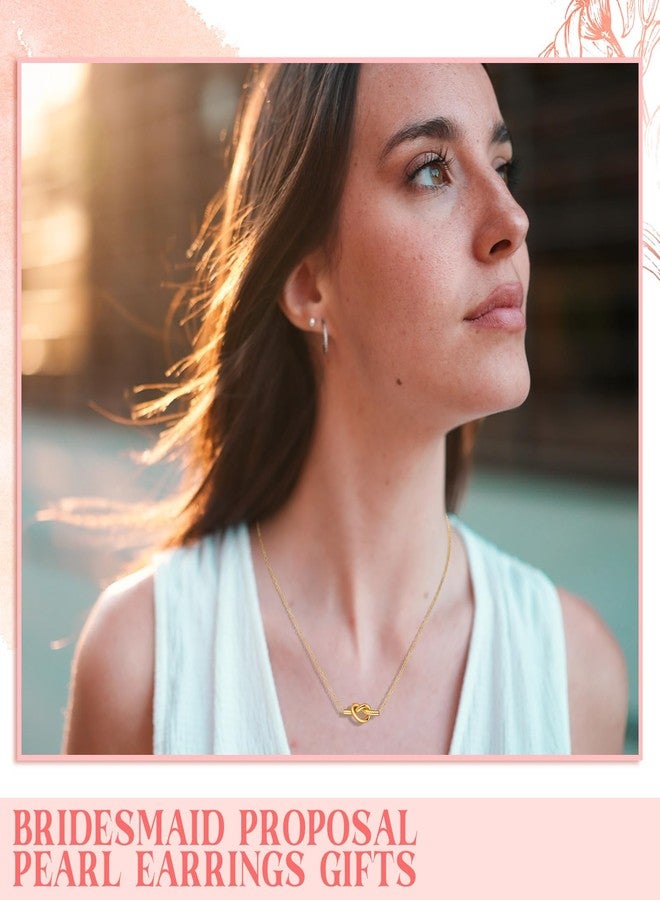 تونديامو مجموعة تونديمو من 6 قلادات صداقة للنساء، قلادة عقدة الحب مع حقائب قماشية برباط، هدايا مجوهرات للصداقة، هدايا عيد الحب، هدايا عيد ميلاد، هدايا عيد الحب لأفضل صديقة، هدايا عيد الحب - Image 5