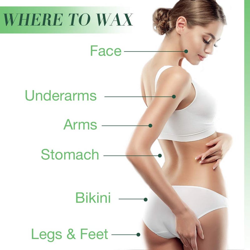 Clean + Easy BAREzilian Hard Wax, Non-Strip Hair Removal Depilatory Wax for Full Body, Bikini Brazilian Waxing, Great for Sensitive Skin - Ideal for Women and Men, 14 oz - Image 3