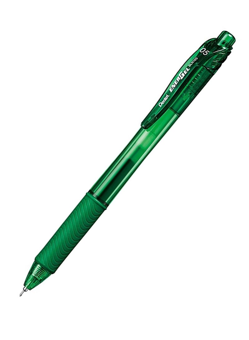 Pentel 12-Piece Energel Gel Ink Pen 0.5mm Tip Green Ink - Image 3
