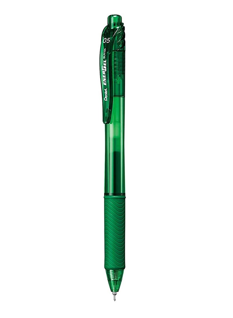Pentel 12-Piece Energel Gel Ink Pen 0.5mm Tip Green Ink - Image 2