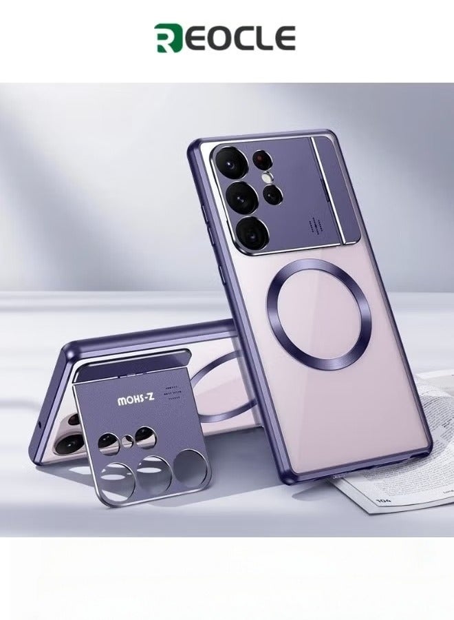 ريوكل جراب مغناطيسي لهاتف Samsung S23 22 21 Ultra مع حماية عسكرية ومقاومة للاصفرار متوافق مع MagSafe بإطار معدني مقاوم للصدمات وغطاء فائق النحافة - Image 1