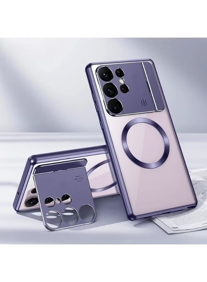 ريوكل جراب مغناطيسي لهاتف Samsung S23 22 21 Ultra مع حماية عسكرية ومقاومة للاصفرار متوافق مع MagSafe بإطار معدني مقاوم للصدمات وغطاء فائق النحافة - Image 2