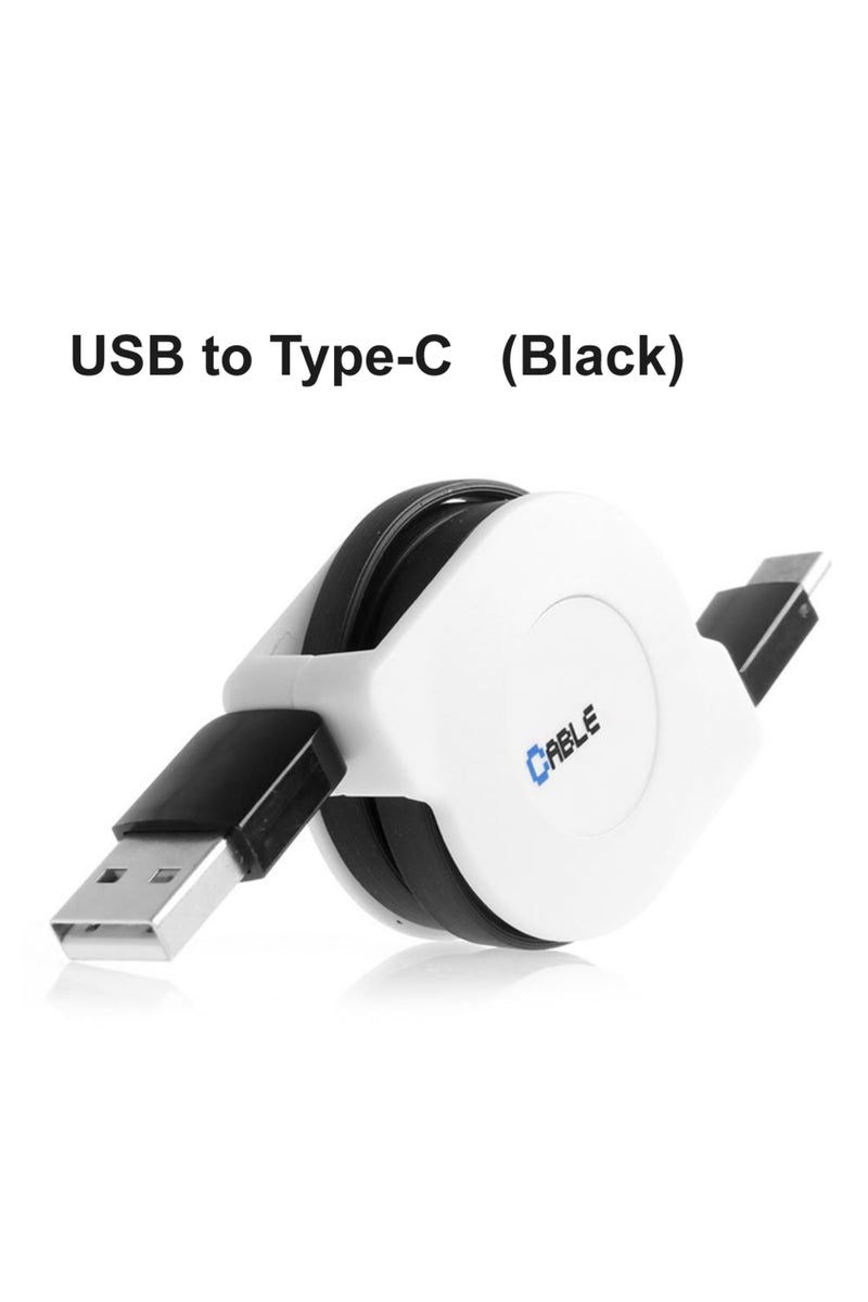 1m USB to Type-C(Black) Portable Charging Data Sync Cable For iPhone 15 14 13 Plus Pro Max Charger C