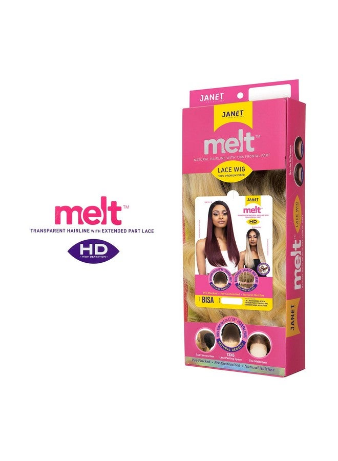 Janet Collection Melt 13X6 Frontal Part Lace Bisa Wig (1B) - Image 5