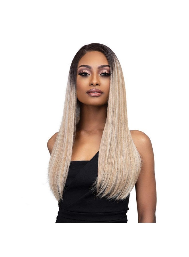 Janet Collection Melt 13X6 Frontal Part Lace Bisa Wig (1B) - Image 2