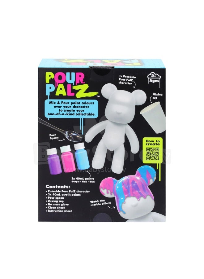 Pour Palz DIY Paint Bear With-1 Berry Blast - 40ml GS-G08682 - Image 2