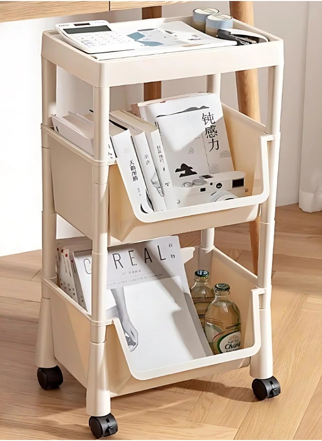 RACK STORE - MULTI-PURPOSE UTILITY ROLLING CART WITH WHEELS – IDEAL FOR KITCHEN, BATHROOM, LAUNDRY ROOM AND LIVING SPACES - Image 1