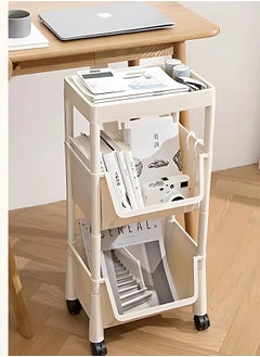 RACK STORE MULTI-PURPOSE UTILITY ROLLING CART WITH WHEELS – IDEAL FOR KITCHEN, BATHROOM, LAUNDRY ROOM AND LIVING SPACES  - Image 1
