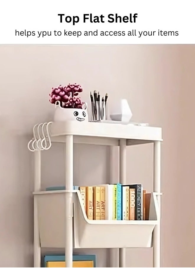 RACK STORE - MULTI-PURPOSE UTILITY ROLLING CART WITH WHEELS – IDEAL FOR KITCHEN, BATHROOM, LAUNDRY ROOM AND LIVING SPACES - Image 1
