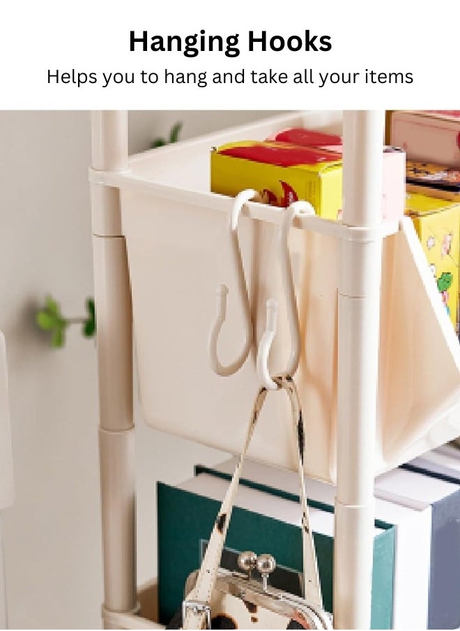 RACK STORE - MULTI-PURPOSE UTILITY ROLLING CART WITH WHEELS – IDEAL FOR KITCHEN, BATHROOM, LAUNDRY ROOM AND LIVING SPACES - Image 1