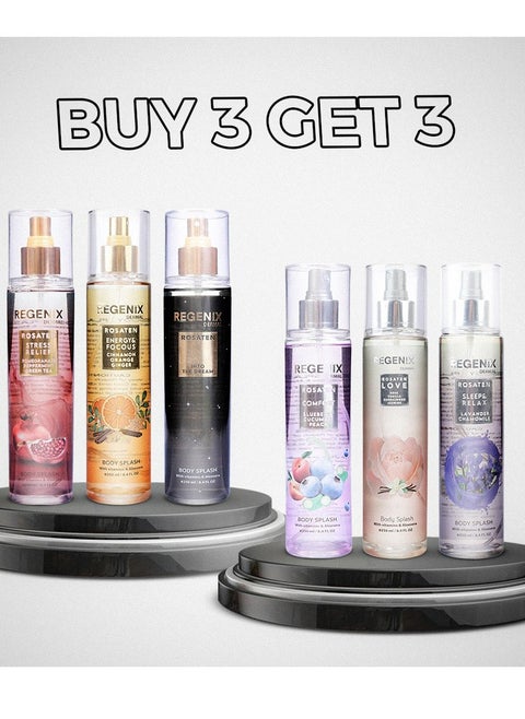 collection Body Splash Regenix of 6 different scents, 250 ml