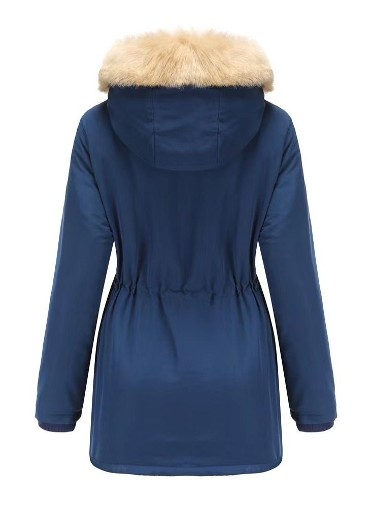 Loquat Women's Thickened Detachable Cap And Velvet Jacket - Image 2