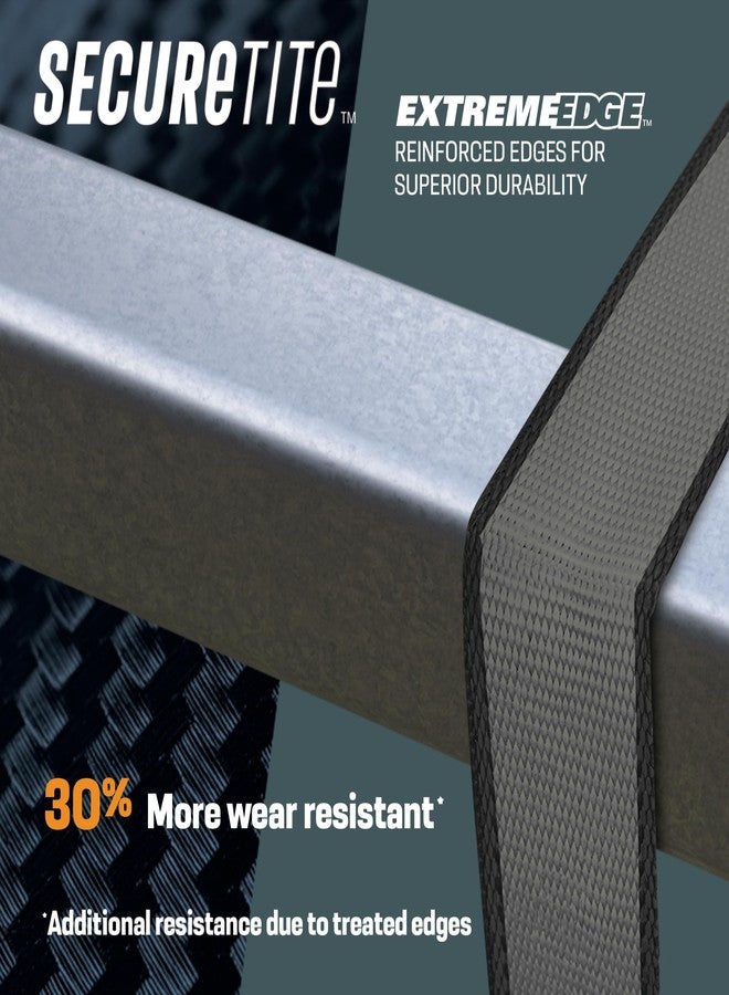 Secure Tite Ratchet Straps 4 Pack, Retractable Ratcheting Tie Down Straps with Hooks - 1-1/4” x 16’ Truck Tie Down Straps - Vinyl Double J-Hooks, 1000 lbs. Working Load Limit, 3000 lbs. Break Strength - Image 3