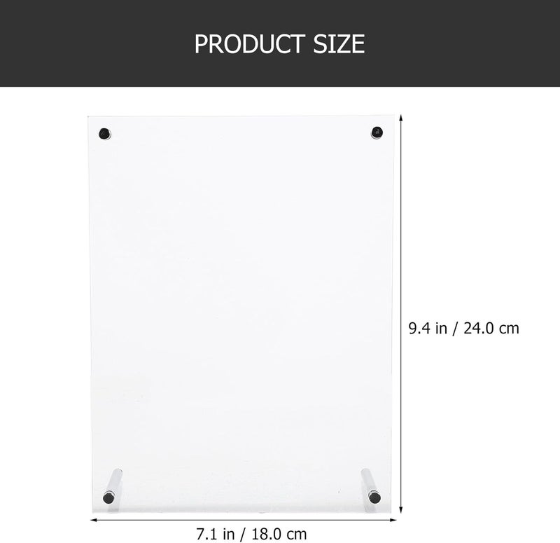 Garneck Acrylic Certificate Frame 8-inch (15.2x20.3cm) Crystal Photo Display with Wall Hanging and Desktop Stand, Creative Picture Frame for Office and Home Decor - Image 2
