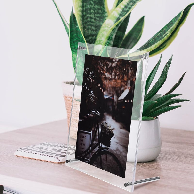 Garneck Acrylic Certificate Frame 8-inch (15.2x20.3cm) Crystal Photo Display with Wall Hanging and Desktop Stand, Creative Picture Frame for Office and Home Decor - Image 4