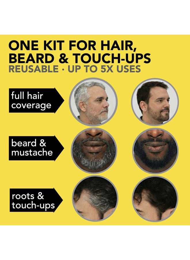 Cleverman Dark Brown Hair & Beard Dye Kit for Men - Natural-Looking Gray Coverage, Professional-Quality, Ammonia-Free for Hair, Beard & Mustache - Image 2