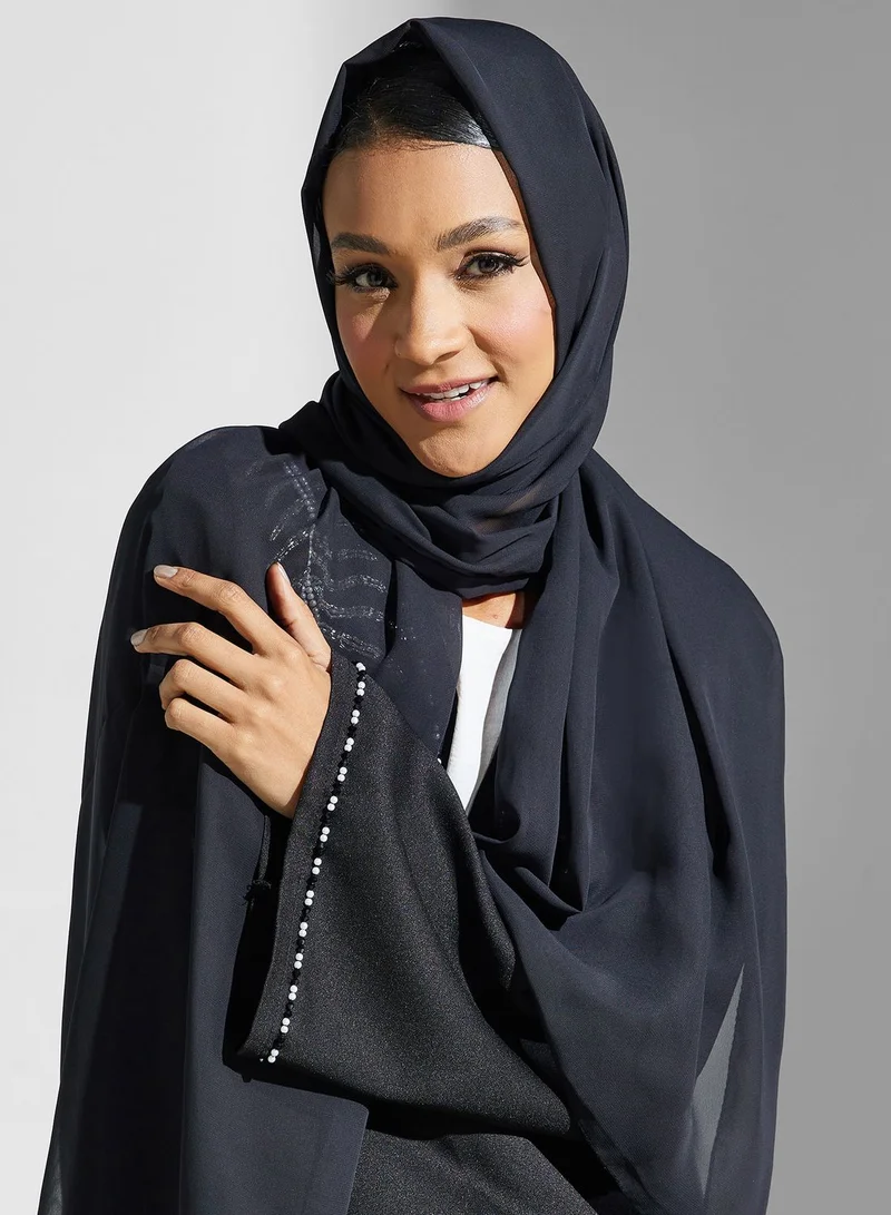 Khizana Embellished Detail Abaya