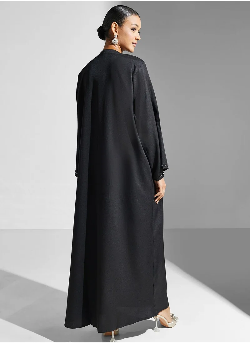 Khizana Embellished Detail Abaya