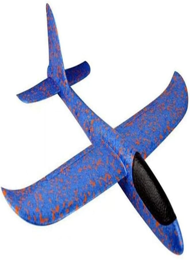 MARGOUN Margoun Educational Toy Plane 2018 model Hand Launch Throwing Glider Aircraft Kids Outdoor Beach Foam Airplane EPP Toy For Fun Sports with Dimension of 48CM x 49CM x 12CM - Blue 