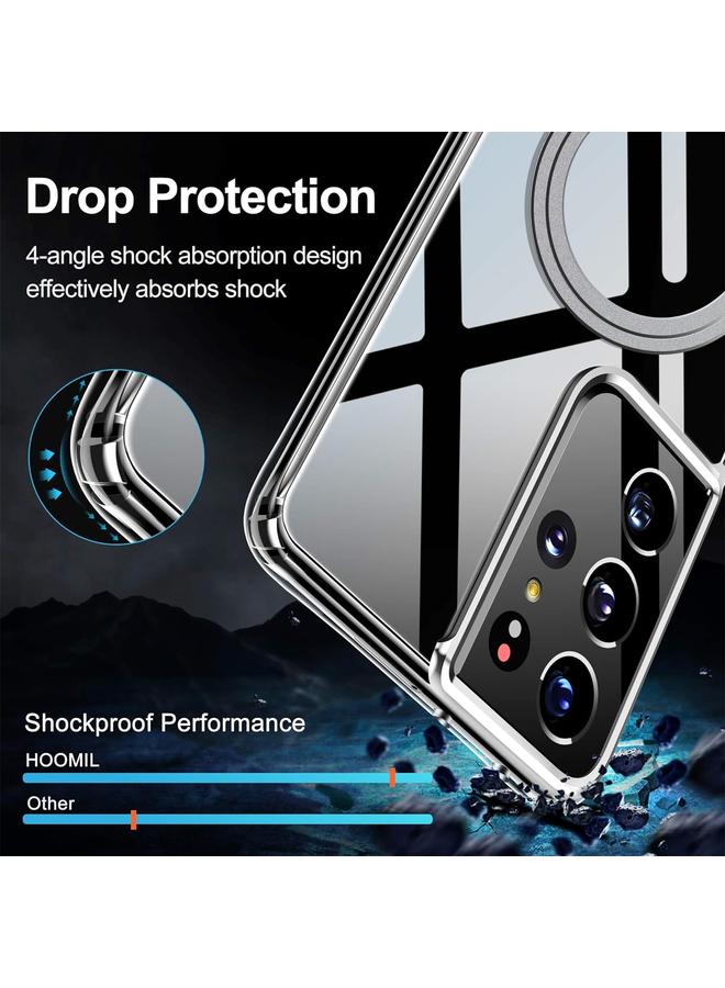 S-TOP Case For Samsung Galaxy S21 Ultra 5G Transparent Frosted MagSafe Phone Case - Image 2