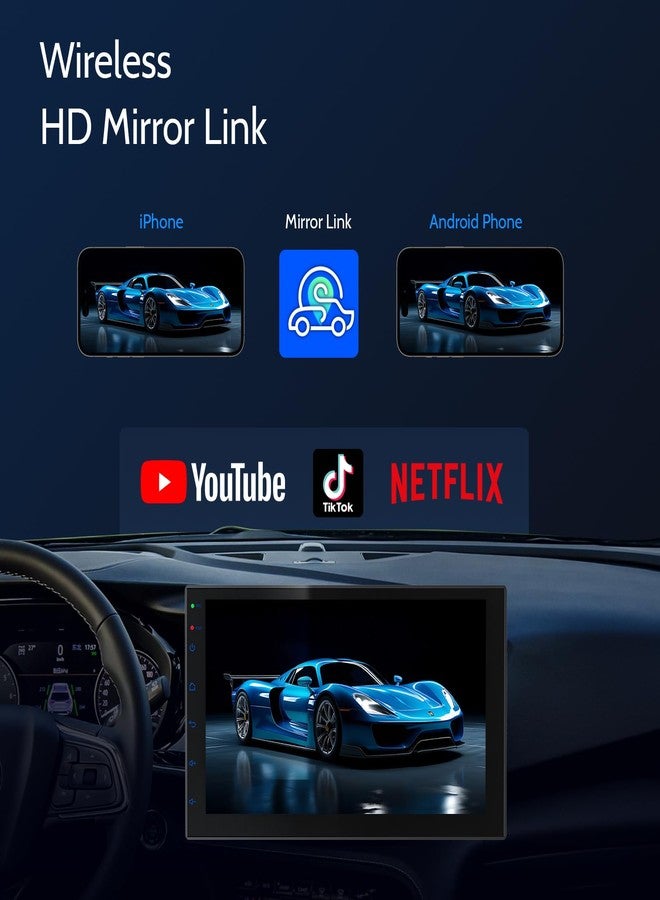 Haudio 7" Car Stereo Double Din Wireless Apple Carplay Radio Screen for Car Audio Receivers, Bluetooth 5.0 Car Play Android Auto Touchscreen, Channel RCA, Backup Camera, SWC, FM/AM|Car Audio Receivers - Image 5
