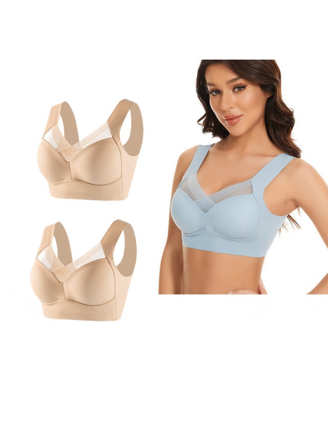 Direct Plus Size Without Steel Ring Lace Vest Underwear Thin Side Closing Accessory Milk Gathered Adjustment Bra