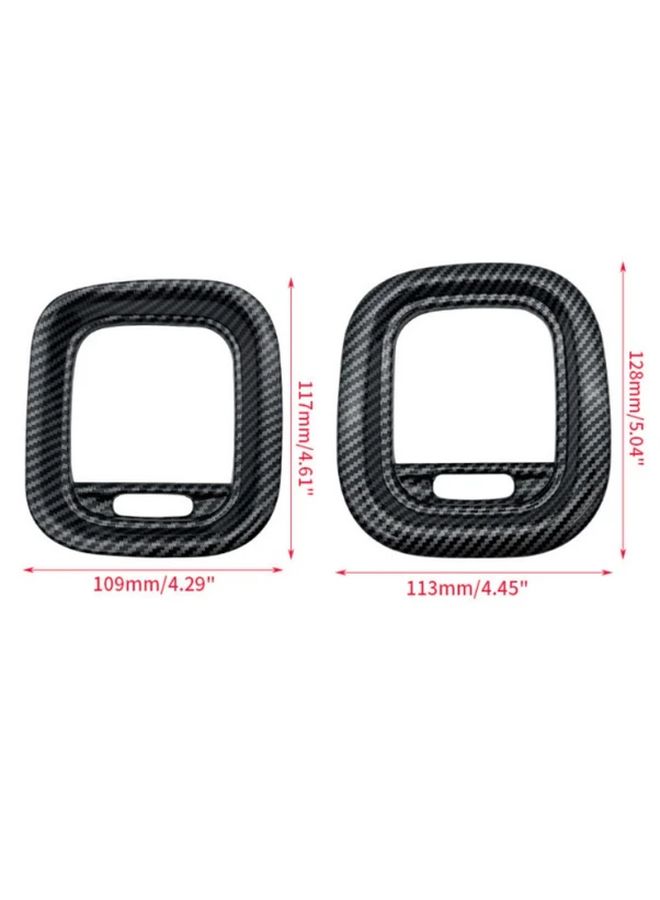 Carbon Fiber Red Air Vent Cover AC Outlet Trim For Dodge Charger 2015 2016 2017 2018 2019 2020 Plus - Image 2