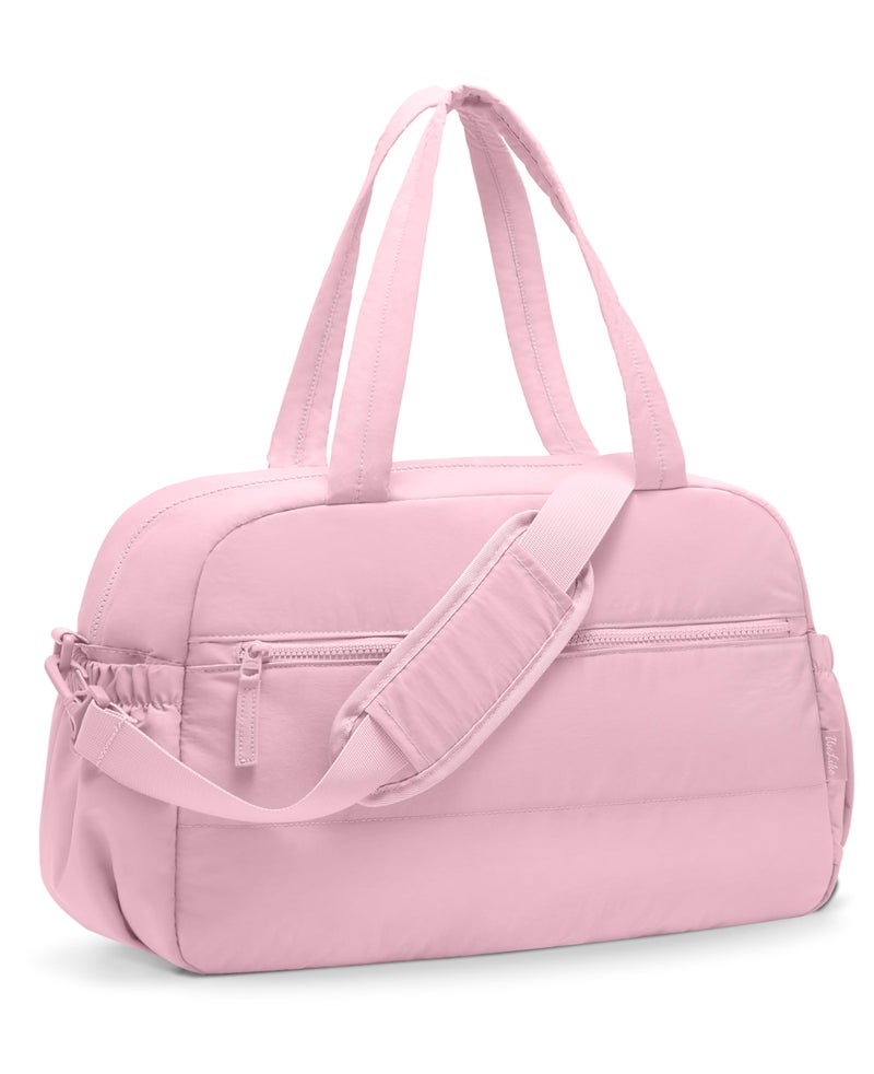 Uselike Gym Bag for Women Travel Duffle Bags with Wet Pocket Lightweight Carry on Bag Overnight Weekender Duffel Bag Water Resistant Bright Pink - Image 2
